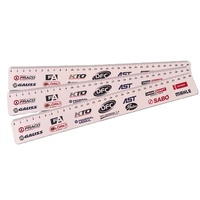Règle droite flexible en PVC GIFTWAY Fashion, 14 cm, épaisseur 0,76 mm, avec logo personnalisé promotionnel pour étudiants en mathématiques