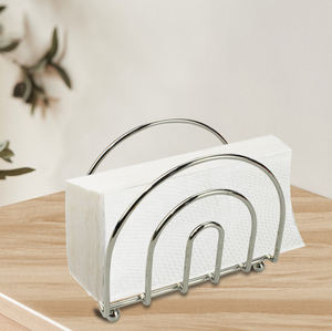 Portatovaglioli decorativo da tavolo in metallo moderno per tovagliolo in tessuto - Product Image 6