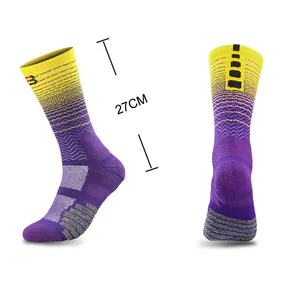 Vớ thể thao chất lượng cao, hỗ trợ nén, dành cho giới trẻ, thiết kế tùy chỉnh, vớ bóng rổ cao cấp dành cho nam - Product Image 3