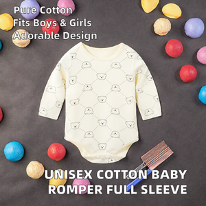 ชุดรอมเปอร์เด็กแบบขายส่ง ยูนิเซ็กซ์ ผ้าฝ้ายทอ 100% แขนยาว ลายน่ารัก เป็นมิตรกับสิ่งแวดล้อม ระบายอากาศได้ดี เหมาะสำหรับฤดูร้อน ติดกระดุมแป๊ก - Product Image 2