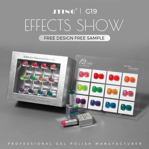 JTING - Juego de Esmaltes de Uñas en Gel Reflectantes de Neón Súper Brillantes con Destellos de 12 Colores, Esmalte de Uñas en Gel con Diamantes Brillantes para Discoteca, OEM ODM - Product Image 3