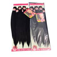 Offre Spéciale : Extensions de Cheveux Synthétiques Tressables de Haute Qualité – Lot de 6 Pièces, 420g, Pré-Étirées avec Texture Yaki – Cheveux Faciles à Tresser