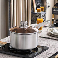 Happycooking Quirurg Set Peralatan Dapur Stainless Steel Harga Terbaik Panci Logam Baterai Panci untuk Memasak di Rumah