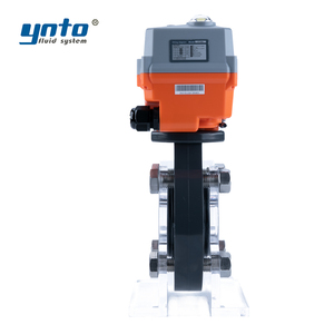 Vanne papillon électrique UPVC 2/4/6/8 pouces résistante à la corrosion pour le dessalement de l'eau de mer DN50 DN600 <span class=keywords><strong>Test</strong></span> de pulvérisation de sel de 25,000 heures - Product Image 2