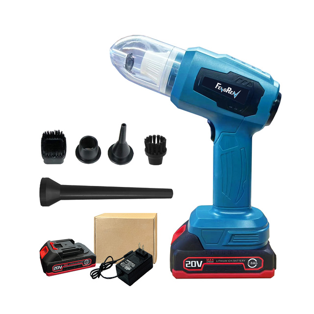 High Power 10KPa 120W Cordless Battery-Powered Car Vacuum Cleaner 20V Brushless Motor Mini Handheld Compressed Air Duster