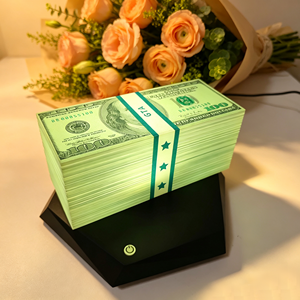 โคมไฟดอลลาร์ GTA แบบลอยแม่เหล็ก พร้อมไฟ LED เปลี่ยนสีได้ 16 สี และรีโมทคอนโทรล ไฟกลางคืนสร้างบรรยากาศเย็นสบายสำหรับวางบนโต๊ะที่บ้าน - Product Image 3
