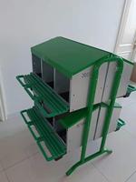 Nichoir à poules en plastique de haute qualité, double couche, avec des pieds plus robustes, pour usage domestique et poulaillers agricoles, neuf et d'occasion