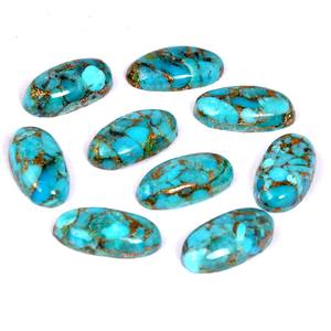 Turquoise bleu cuivre naturel de qualité AA+ Cabochon Pierre précieuse en vrac à prix de gros - Product Image 1