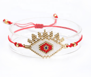 Moyamiya bunt Miyuki böse Augen-Armband ethnische Samenperlen handgewebt türkisches Pulsera mujer zubehör - Product Image 1