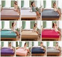 Housse de lit épaisse, housse de matelas entièrement fermée à six côtés, fermeture éclair intégrale, protège-matelas matelassé pour hôtel et maison