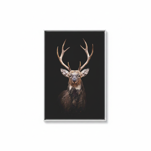 Elegant Deer Photography <b>Canvas</b> Print - Modern Animal Home Decor,WHITE <b>FRAMED</b> <b>CANVAS</b> - Product Image 2