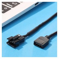 12V 4 broches 5V 3 broches SM fil ligne 3/4P mâle femelle carte mère RGB adaptateur câble de Conversion pour PC ordinateur bande lumineuse LED