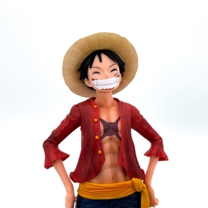 Figurine d'action Monkey D. <span class=keywords><strong>Luffy</strong></span> en une seule pièce de 27 cm, avec visage interchangeable, <span class=keywords><strong>Luffy</strong></span> <span class=keywords><strong>souriant</strong></span>, modèle en PVC, jouet pour cadeaux, vente chaude - Product Image 2