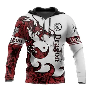 Custom Sublimation Men Bleach Shirts and Hoodies Fleece Fabric Print Pattern Knitted Pullover Hooded Men's Winter T-shirts 1PC