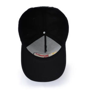 Gorra de Béisbol Juvenil TCAP Personalizada de 5 Paneles con Bordado Plano en Algodón Negro - Product Image 6