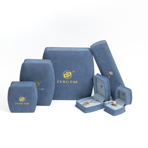 กล่องใส่เครื่องประดับหนัง PU โค้งมน ดีไซน์หรูหรา ยี่ห้อ Zebo  พร้อมบริการสกรีนโลโก้และปรับแต่งสีบรรจุภัณฑ์ สำหรับแหวนแต่งงานและแหวนหมั้น - Product Image 4