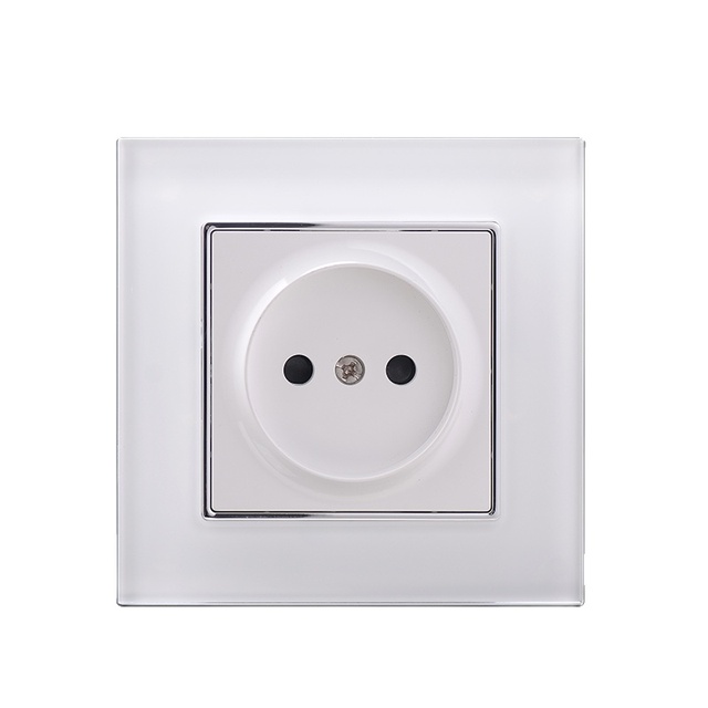EU Schuko Socket Germany French Russia Wall Socket EU Plug 16A 2 Outlets IP21