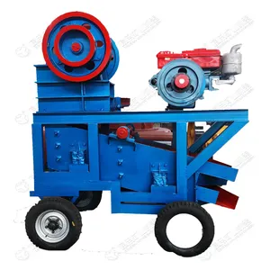 Prix usine Portable Diesel Stone Breaking Machine Mobile Crushing Plant Portable Stone Crusher Machine à vendre
