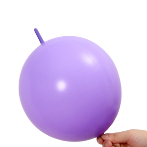 Ballons en latex épais de 10 pouces de couleur violette avec queue en forme d'aiguille pour la vente en gros - Product Image 1