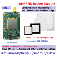Módulo Lector RFID UHF 860-960MHz de Alto Rendimiento con Carcasa Metálica, Protocolo ISO 18000-6B, Compatible con Inventario Multitarjeta TTL Windows 10