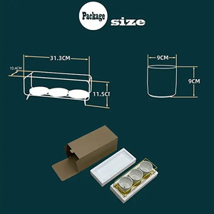 Dropshipping fioriere in ceramica vasi da <span class=keywords><strong>fiori</strong></span> in ceramica da <span class=keywords><strong>disegno</strong></span> a mano con foro di drenaggio supporto rettangolare in ferro di colore sfumato per la casa - Product Image 6