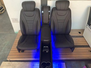 Siège de voiture d'aviation de luxe personnalisé en cuir artificiel professionnel avec ventilation, chauffage et massage pour GLS MERCEDES - Product Image 4