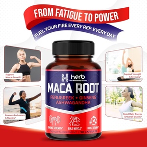 Cápsulas de Raíz de Maca Gelatinizada, Mezcla de Polvo Amarillo, Rojo y Negro, Suplemento Orgánico y Vegano Certificado para Hombres y Mujeres - Product Image 4