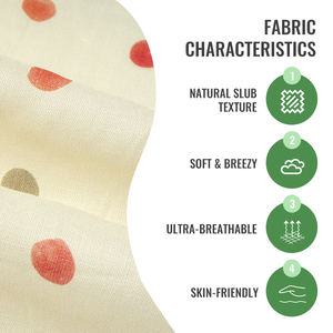 Tissu en lin et viscose imprimé personnalisé, toucher doux, pour vêtements féminins - Product Image 2