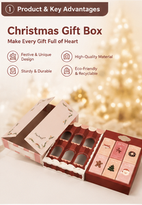 Custom Holiday Rigid Board Packaging with Inner Gift <b>Boxes</b> and Protective Tray for Retail Brands Christmas Gift <b>Box</b> <b>Set</b> - Product Image 4