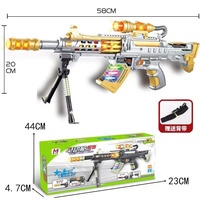Jouet de pistolet mitrailleur électrique pour enfants multi-style, jouet de pistolet de sniper en plastique pour enfants