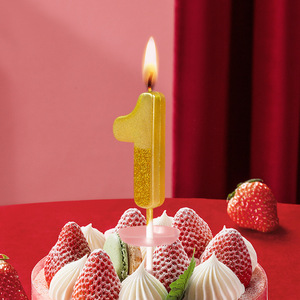 3D "Carattere Di Pelliccia Rossa Numero" Decorazione Creativa Con Cappello Di Natale, Numero 2