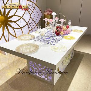 القلب شكل كعكة عرض مركز المرحلة مجموعة منضدة الخشب الحب الجدول الزفاف - Product Image 5