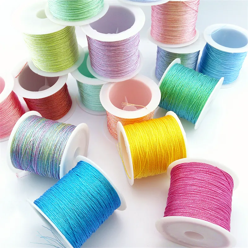 Fashion Magic Color Thread Chameleon Wire Line DIY Handmade Embroidery Thread Multicolor Color Changing Thread Bracelet