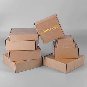 Environmentally Friendly Custom Logo Gift Shipping <b>Box</b> Kraft Paper Corrugated Folding Packaging <b>Box</b> for <b>Shoes</b> & Clothing - Product Image 1