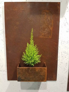 Soporte de Pared para Macetas de Flores, de Acero Corten Resistente a la Intemperie, Ecológico, para Hogares, Hoteles y Centros Comerciales - Venta al Por Mayor - Product Image 4