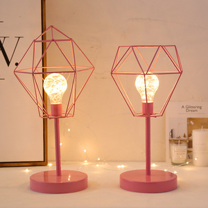 Led shiny classic modern wrought iron frame USB Table lamp decoration - Product Image 4