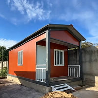 Maison conteneur modulaire préfabriquée de 20 pieds, compacte, avec chambre et jardin, pour la plage, mobile et démontable