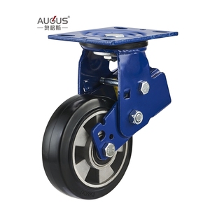 Đơn/đôi bóng mang lò xo chống sốc Caster bánh xe với lõi nhôm PU - Product Image 3