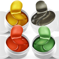 24K Goud Collageen Kruiden Vegan Biologisch Hyaluronzuur Vitamine C Anti-rimpel Verzorgende Oogmaskers Patches