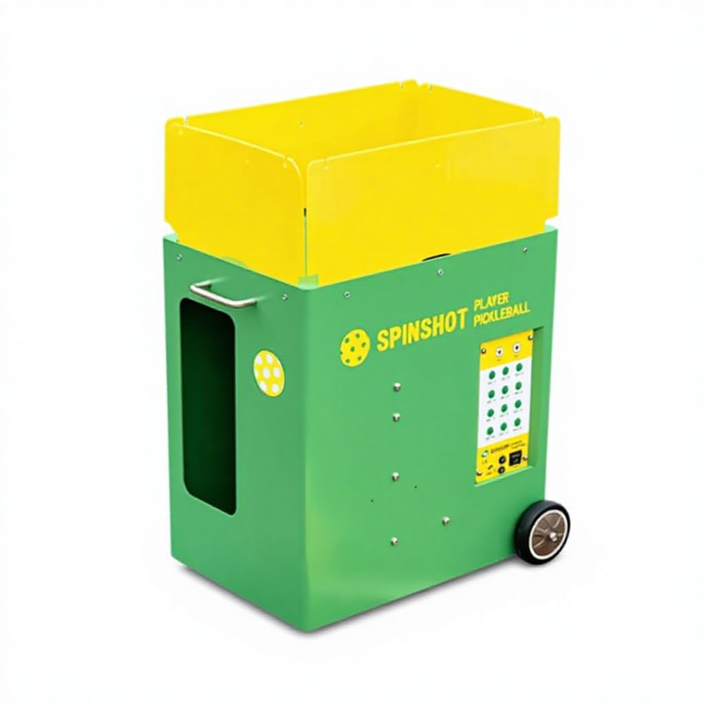 UK Imported Spinshot Pickleball Serving Machine with Pre-Programmed APP Remote Control 37 Balls/Hour Portable