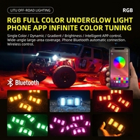 Vente en gros de feux sous carrosserie 12V 36W, 6 pods, éclairage décoratif pour voiture, UTV, feux LED RGB multicolores, accessoires pour camion, SUV