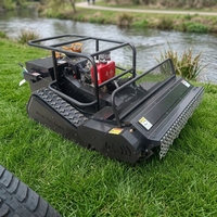 Livraison gratuite, tondeuse à gazon télécommandée Euro 5 CE EPA, tondeuse robotisée multifonctionnelle à moteur diesel, tondeuse robotisée pour pentes raides de 1200 mm