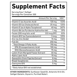 SOLOTREE Cápsulas Blandas Sin Gluten de Luteína y Zeaxantina, 300 Cápsulas Blandas, 40 mg de Luteína, 8 mg de Zeaxantina, para la Salud Ocular - Product Image 2