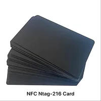 Tarjeta NFC Negra Mate (NTAG216), Memoria: 888 Bytes