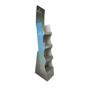 New Design Customized DIY Cardboard Pallet Display Rack Retail Promotional Floor pos Shelving Paper Display For Pipe Glue Stand