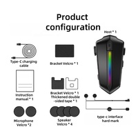 Intercomunicador Bluetooth de Última Moda con Batería de 800mAh para Casco de Motocicleta con Auricular de Montaje Dividido de Fábrica