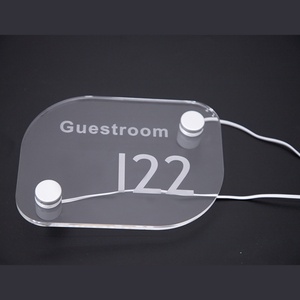 Illuminated House Signs Modern Personalized <b>LED</b> <b>Light</b> Acrylic Sign Plaque - Product Image 5