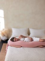 Oreiller de grossesse premium en coton, soutien lombaire, coussin ergonomique pour la santé et la sécurité pendant la grossesse