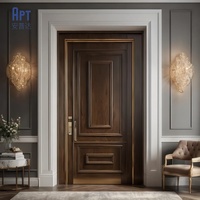 Porte intérieure en bois à double battant, sur mesure, peinte en blanc, fabrication directe d'usine, pour maison moderne, appartement, villa