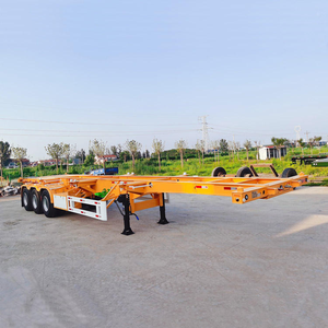 Semirremolque Esqueleto de 3 Ejes para Contenedores de Acero de 20 y 40 Pies, Capacidad de Carga de 60 Toneladas, ¡Venta Caliente! - Product Image 4